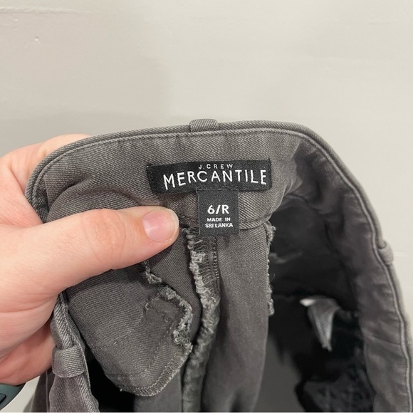 J. Crew Lexie Pants Stretch Cotton Grey Size 6 Regular - Picture 9 of 11